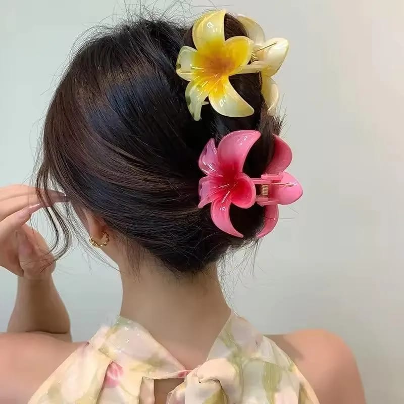 Flower hair clip