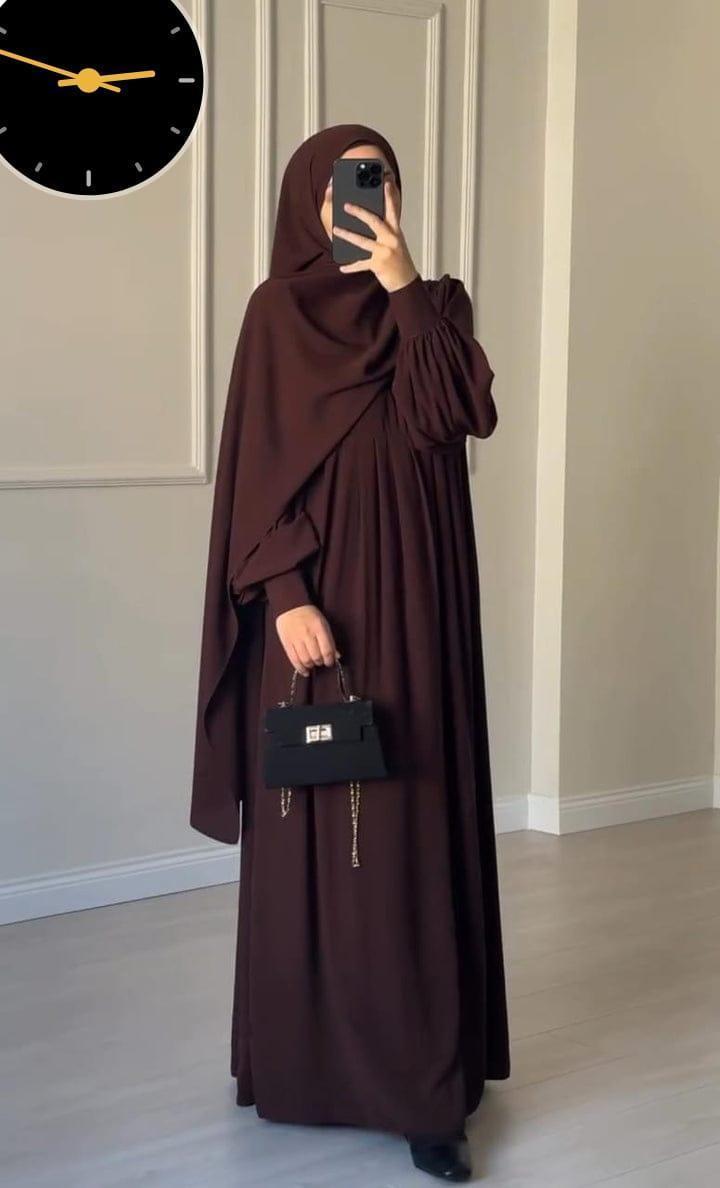 Georgette plain full abaya
