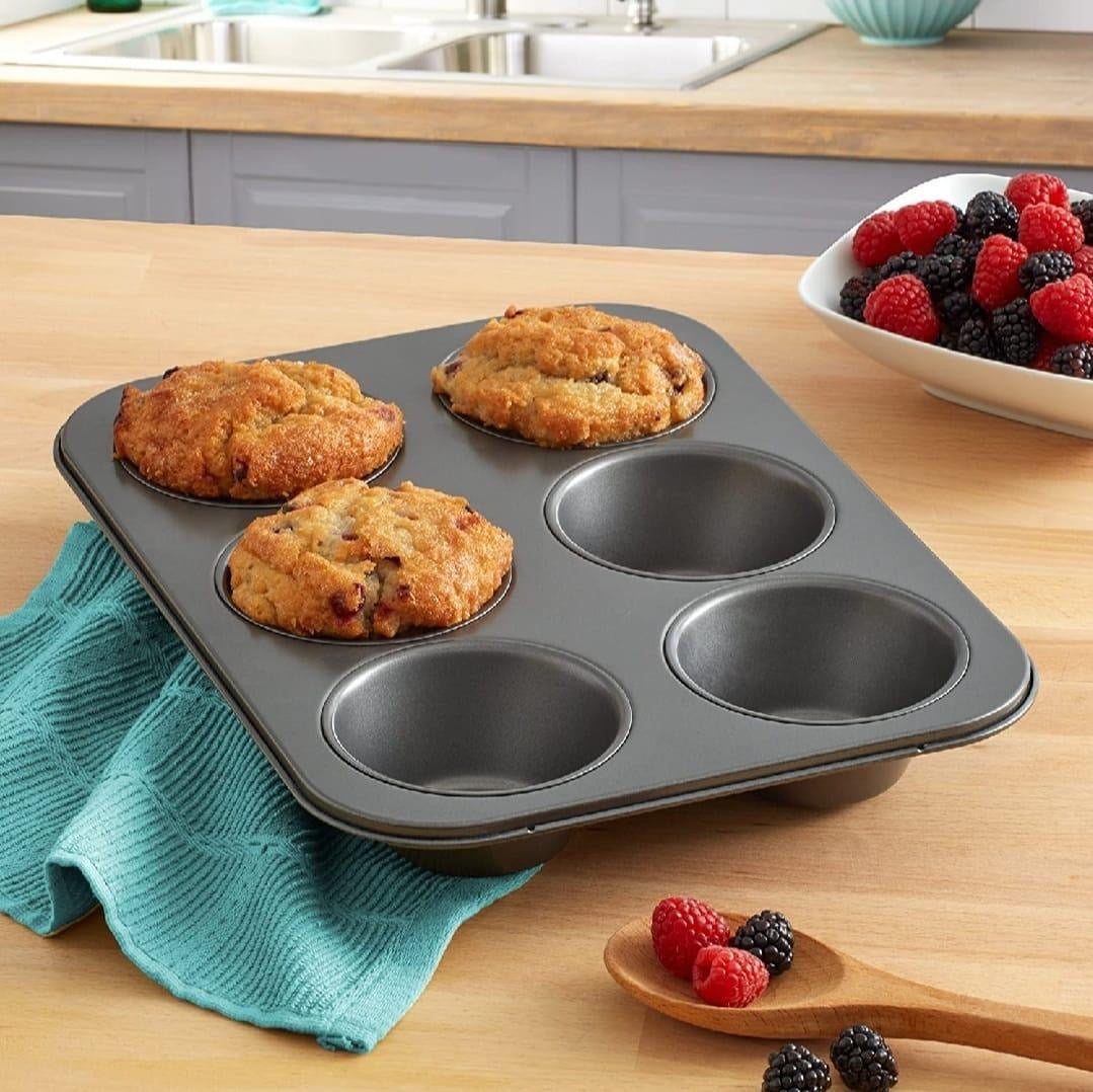 6 cup non stick muffin pan - baking tray