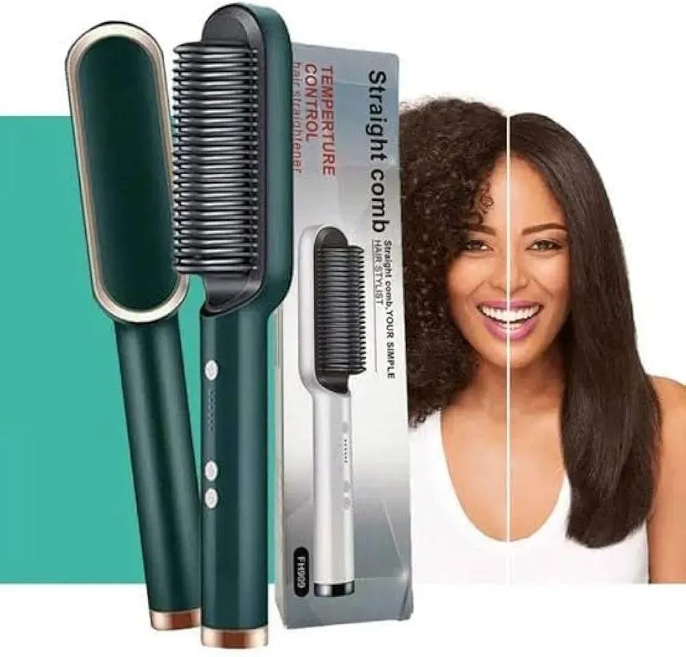 Professional hair straightener brush