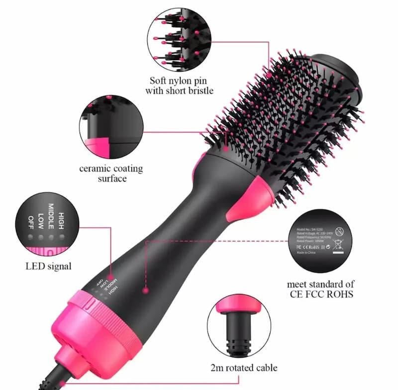 One step hair dryer and styler