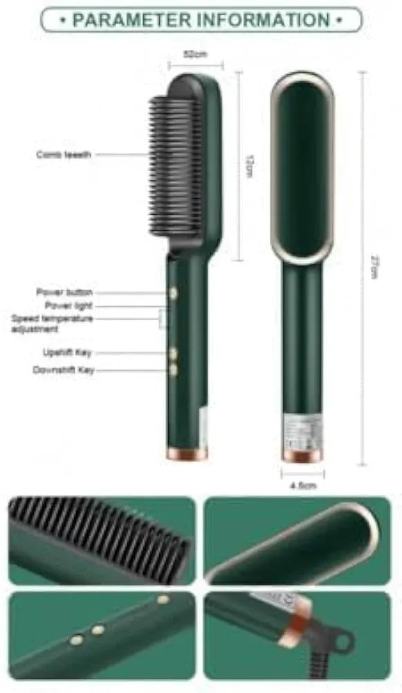 Professional hair straightener brush