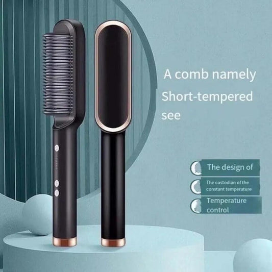 Professional hair straightener brush
