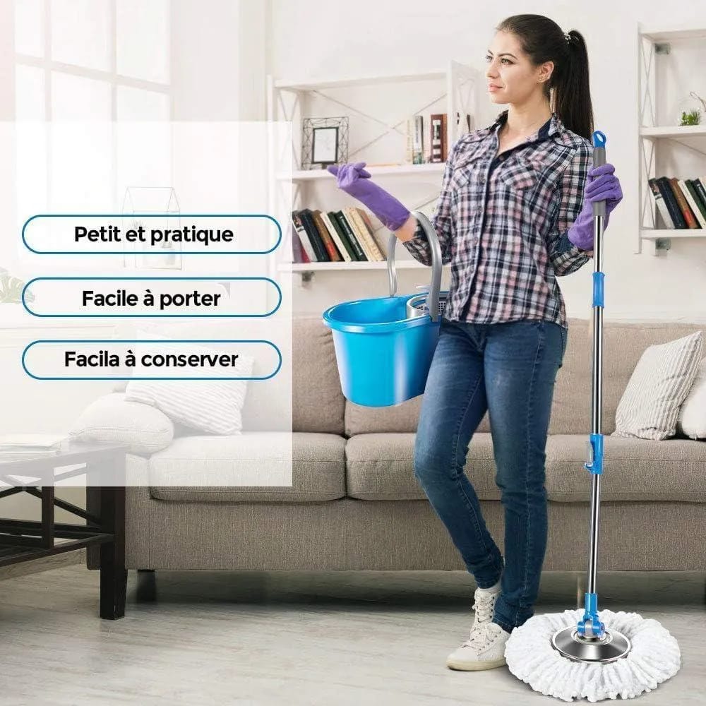 360 spinning mop n bucket set - 1pc affordable n effective solution for cleaning