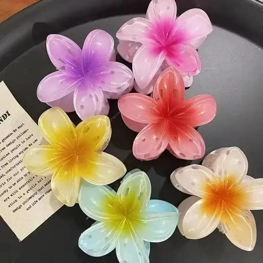 Flower hair clip